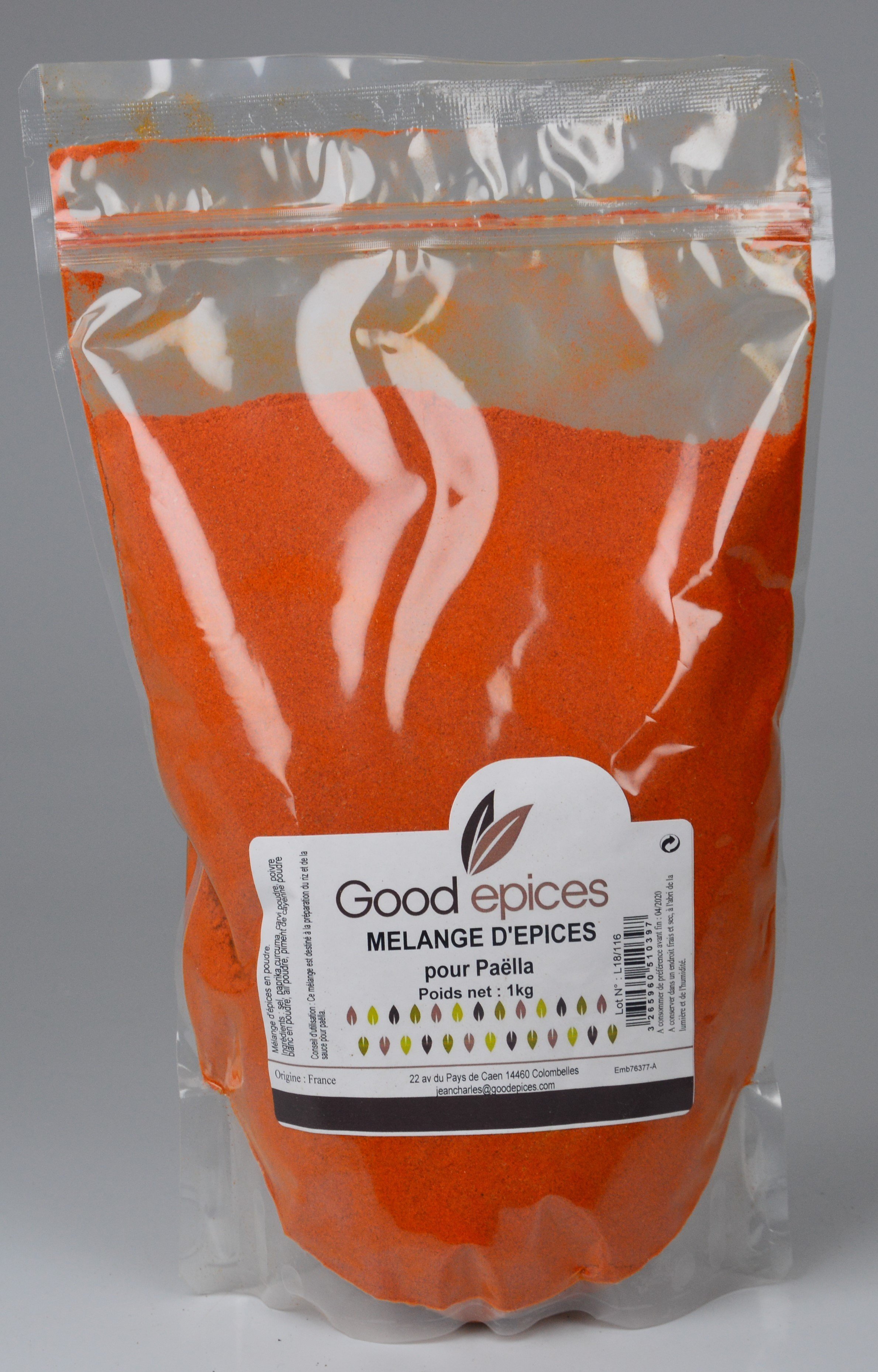 Piment doux de Murcie - épices à paella - 1Kg - Spécial professionnels