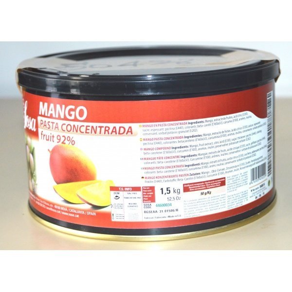 SOSA Pâte concentrée de mangue 1.5kg (Préco)