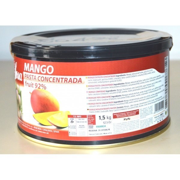 SOSA Pâte concentrée de mangue 1.5kg
