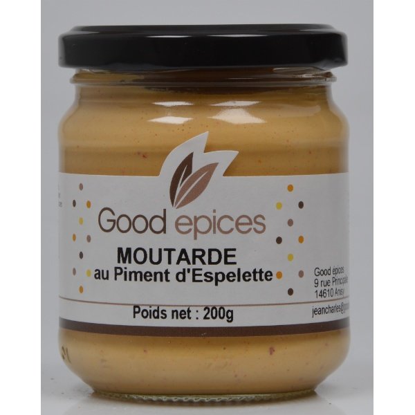 Good épices Moutarde de dijon au Piment d'espelette 200gr