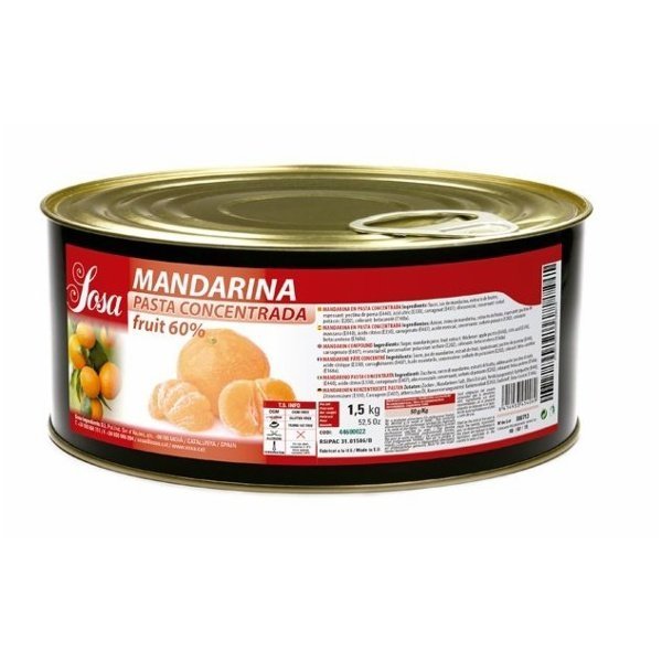SOSA Pâte concentrée de mandarine 1.5kg (Préco)