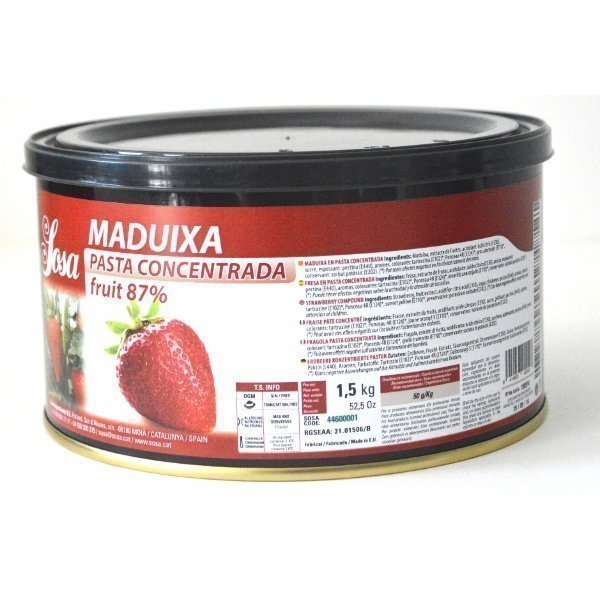 SOSA Pâte concentrée de fraise 1.5kg (Préco)