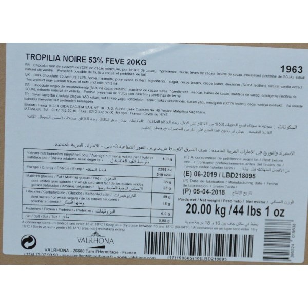 Good épices Tropilia noire carton de 12kg (Préco)