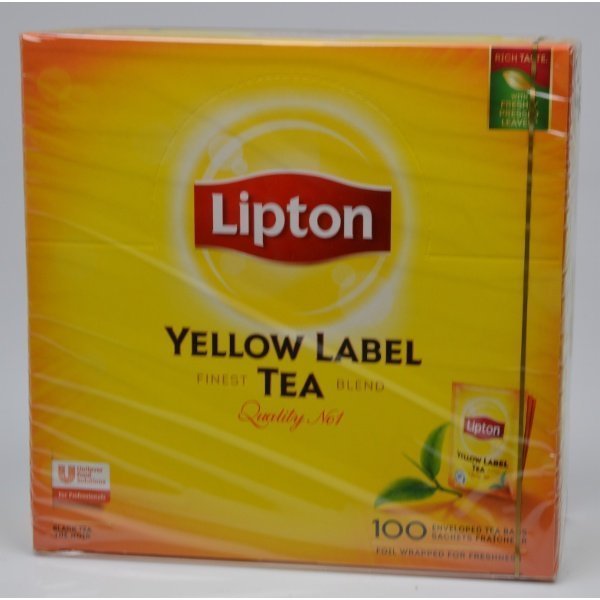 Good épices Thé Yellow Label Lipton 100pcs