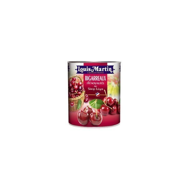 Good'épices Bl Cerises dénoyautées bigarreaux au sirop léger boite 4/4 850gr (Préco)