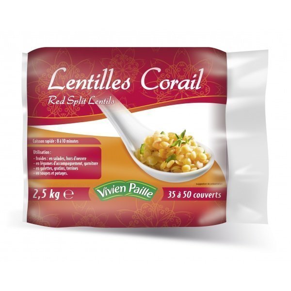 Vivien Paille Lentille Corail sac 2.5kg