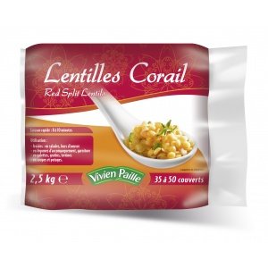 Vivien Paille Lentille Corail sac 2.5kg