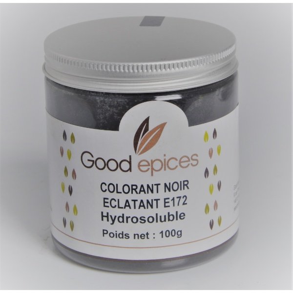 Good épices Colorant noir éclatant E172 Hydrosoluble 100gr (Préco)