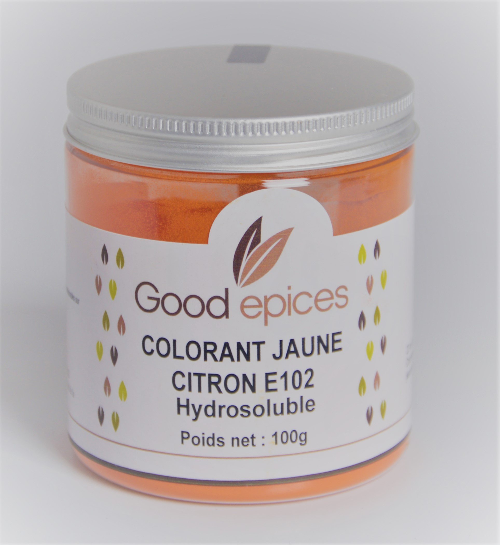Good épices Colorant alimentaire jaune citron E102 hydrosoluble 100gr  (Préco)