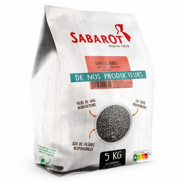 Sabarot Lentille verte sac 5kg