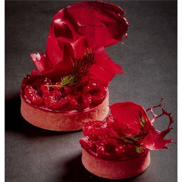 LA ROSE NOIRE VALRHONA Grands ronds sucrés fraise x 45 pièces