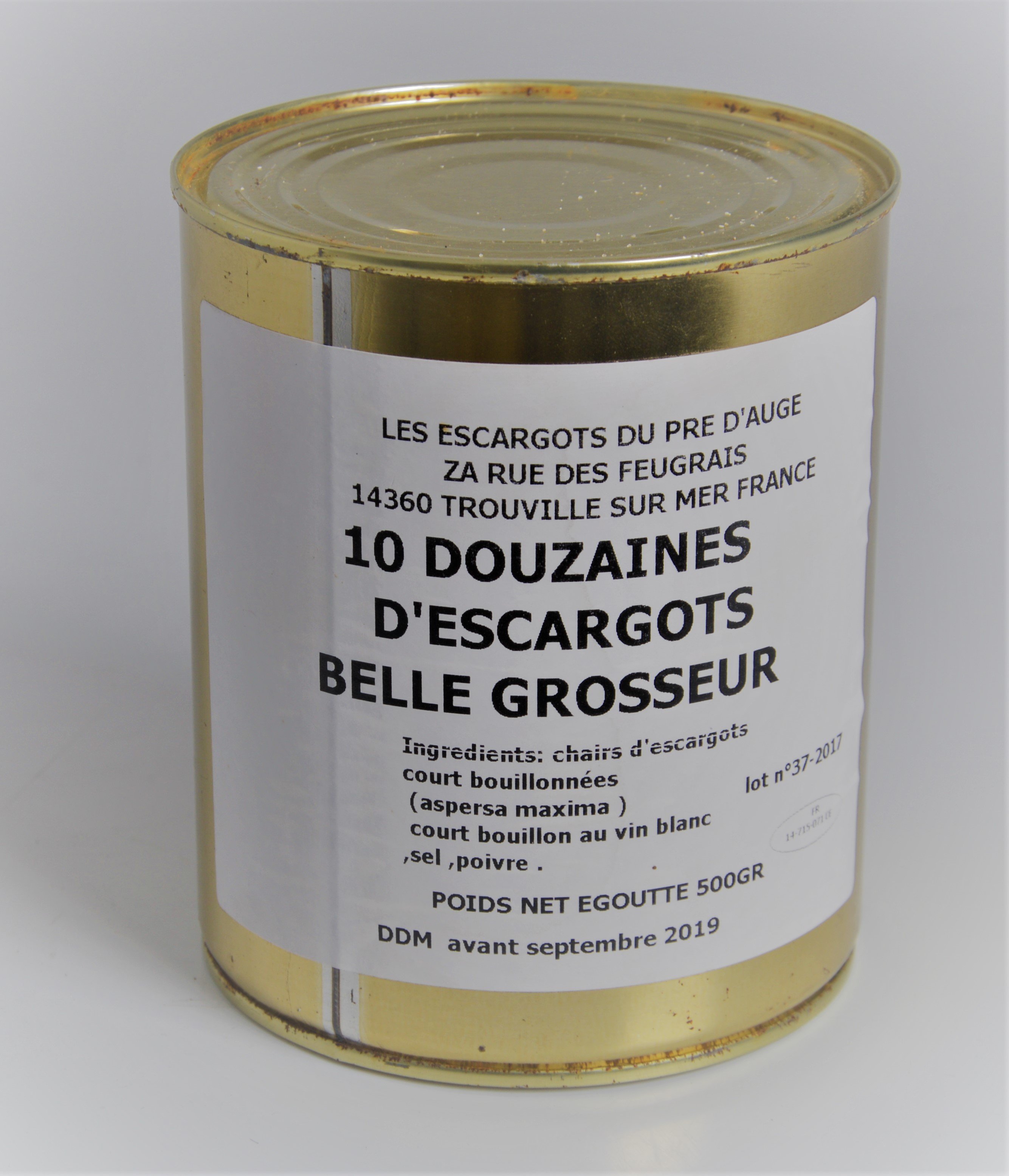 Escargot de Bourgogne sauvage au court bouillon en boîte 4/4