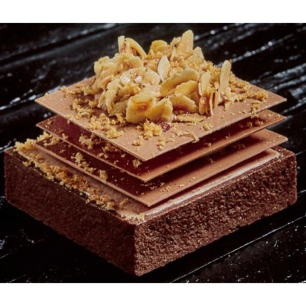 LA ROSE NOIRE VALRHONA Grands carrés sucrés cacao x45 pièces