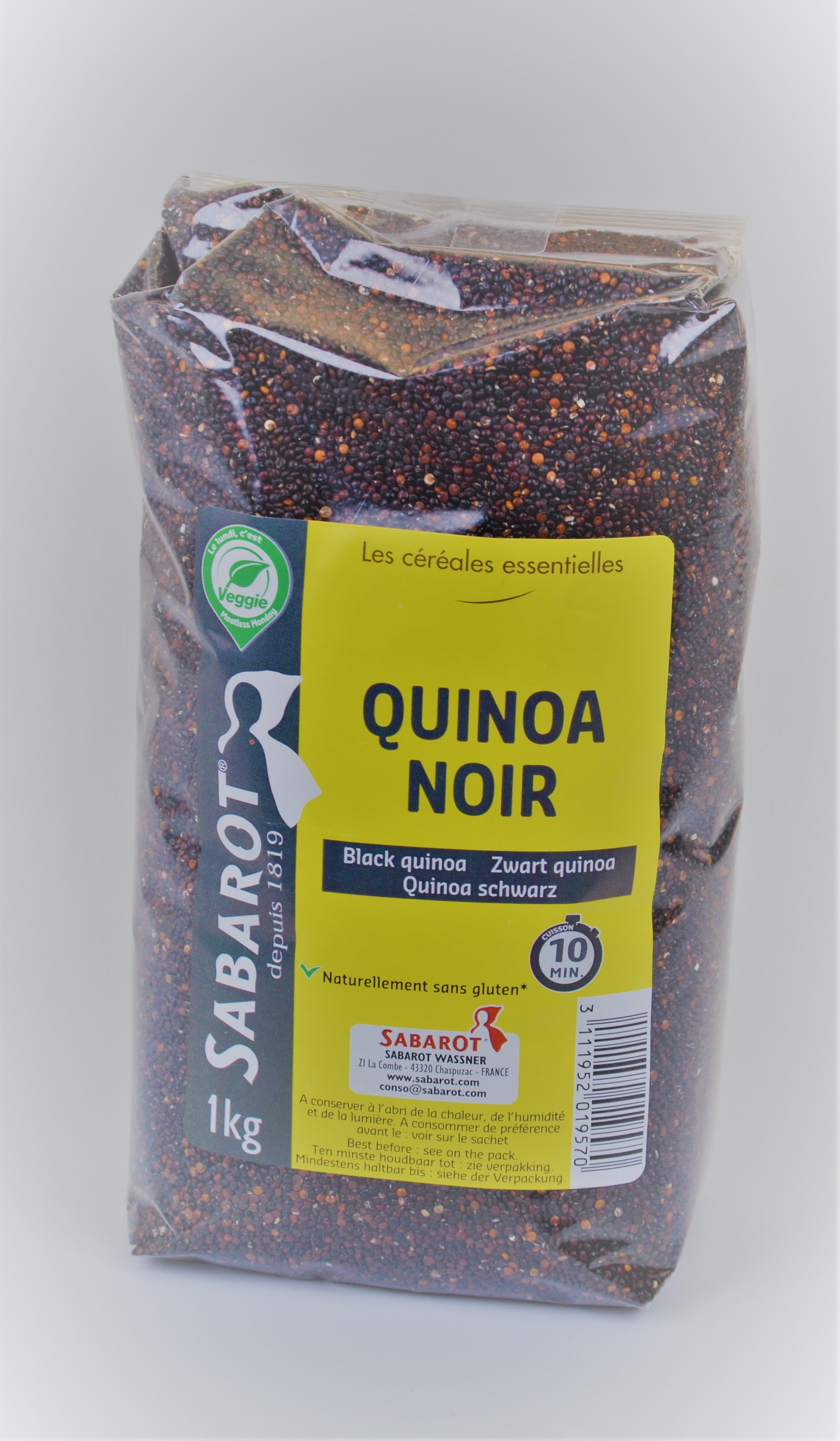 Sabarot Quinoa noir 1kg Legumes Secs et feculents Good épices
