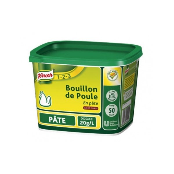 KNORR Bouillon de Poule en Pâte 1kg (Préco)
