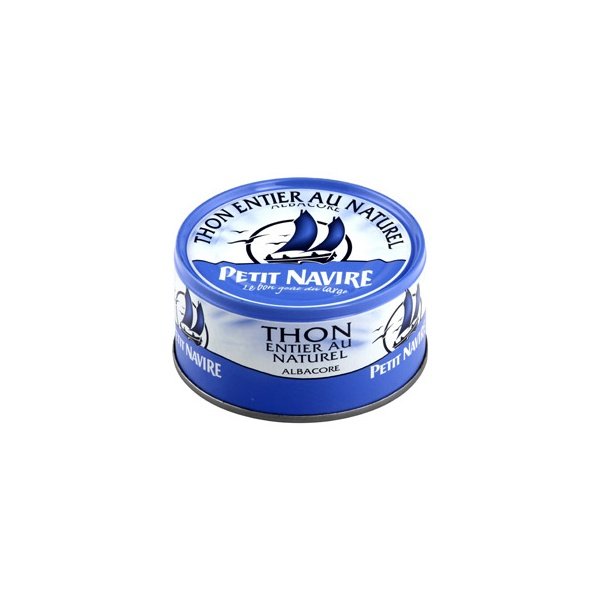 Good épices Thon entier au naturel albacore petit navire boite de 93gr