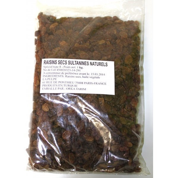 La Pulpe Raisin Brun 1kg