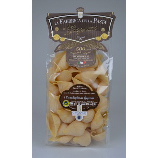 LA FABBRICA DELLA PASTA Conchiglioni géants IGP 500gr