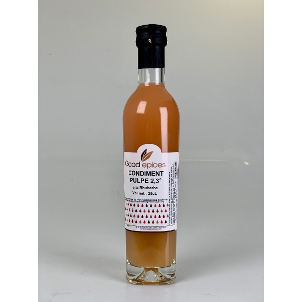 Good épices Vinaigre pulpe de rhubarbe 250ml (Préco)