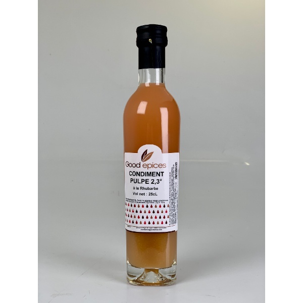 Good épices Vinaigre pulpe de rhubarbe 250ml