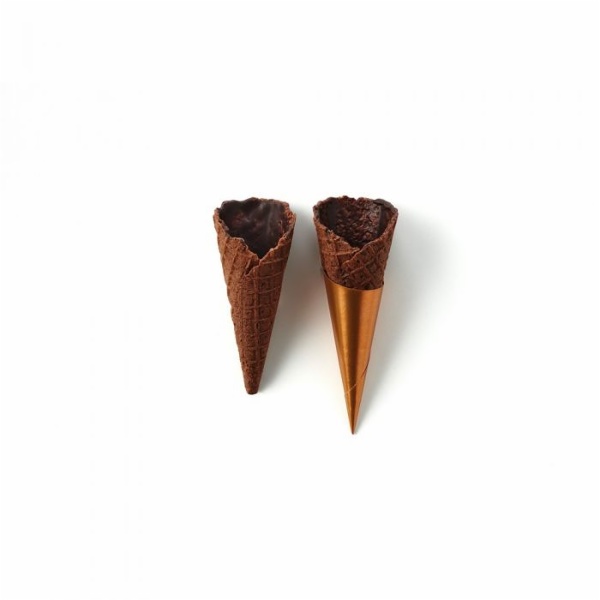 LA ROSE NOIRE VALRHONA Mini Cônes Sucrés Cacao boite de 140 pièces