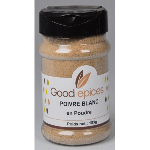 Good épices Poivre Blanc en poudre 183gr