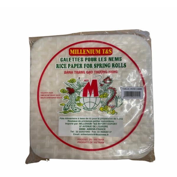 Good épices Galettes carrés pour nems 19cm 500gr