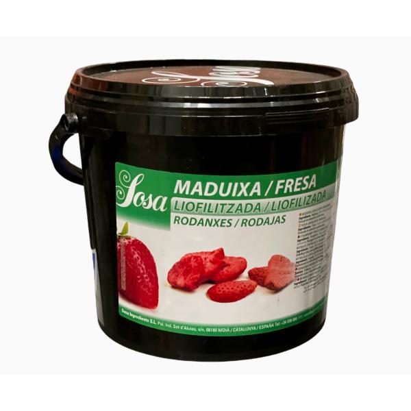 SOSA Fraises tranchées lyophilisées seau de 250gr