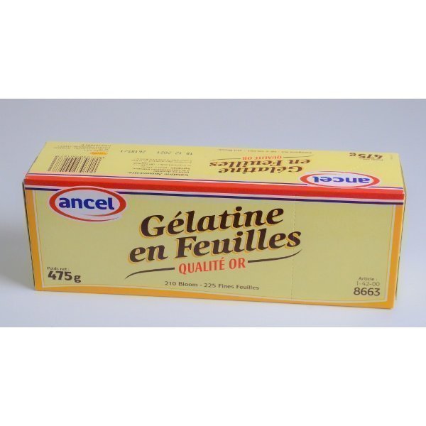 Good'épices Bl Gelatine Feuille Or 210 bloom 475gr