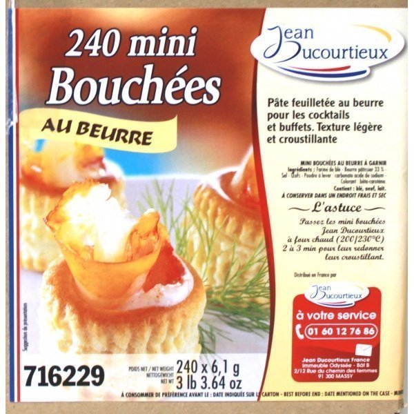 Good'épices B Mini Bouchee Sans Chapeau X240pc