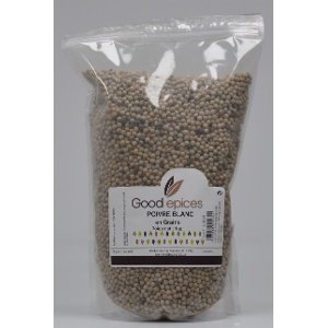 Good épices Poivre Blanc en Grains 1kg