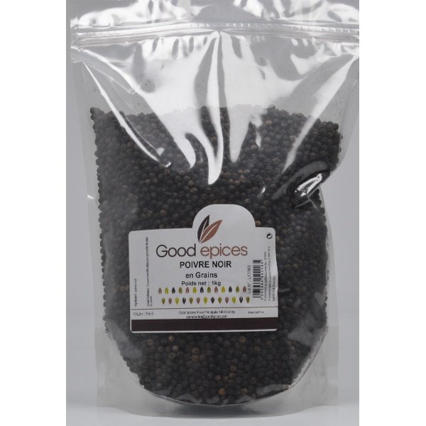 Good épices Poivre noir en grains 1kg