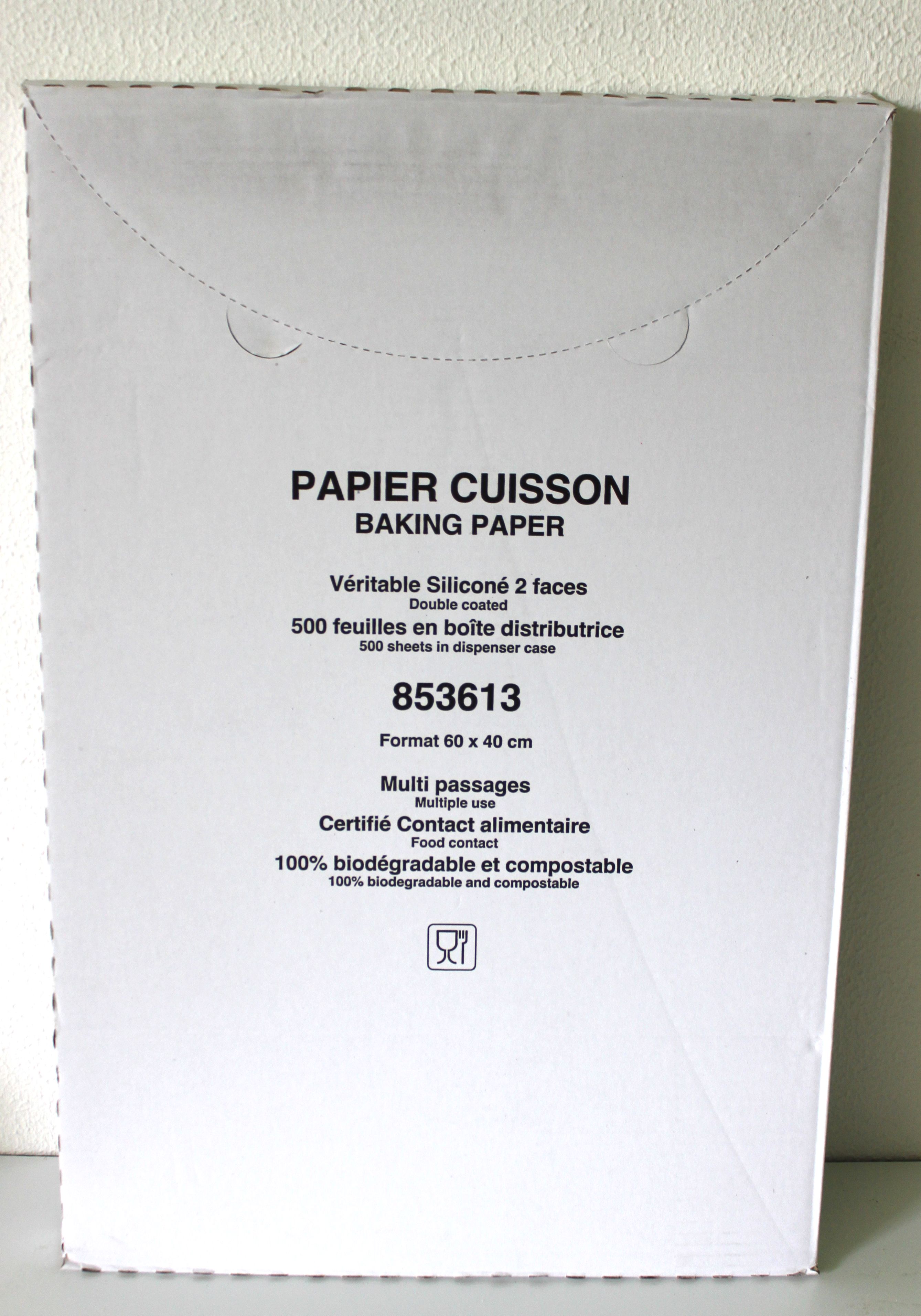 500 feuilles papier cuisson 40 x 60 cm réutilisables