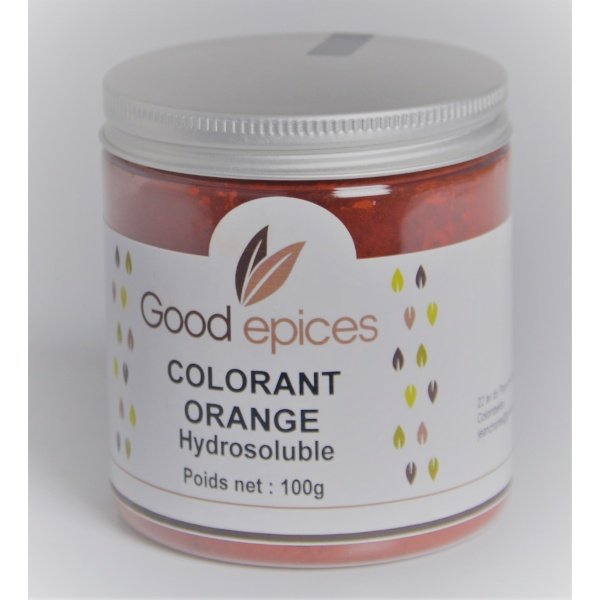 Good épices Colorant Alimentaire Orange hydrosoluble 100gr (Préco)