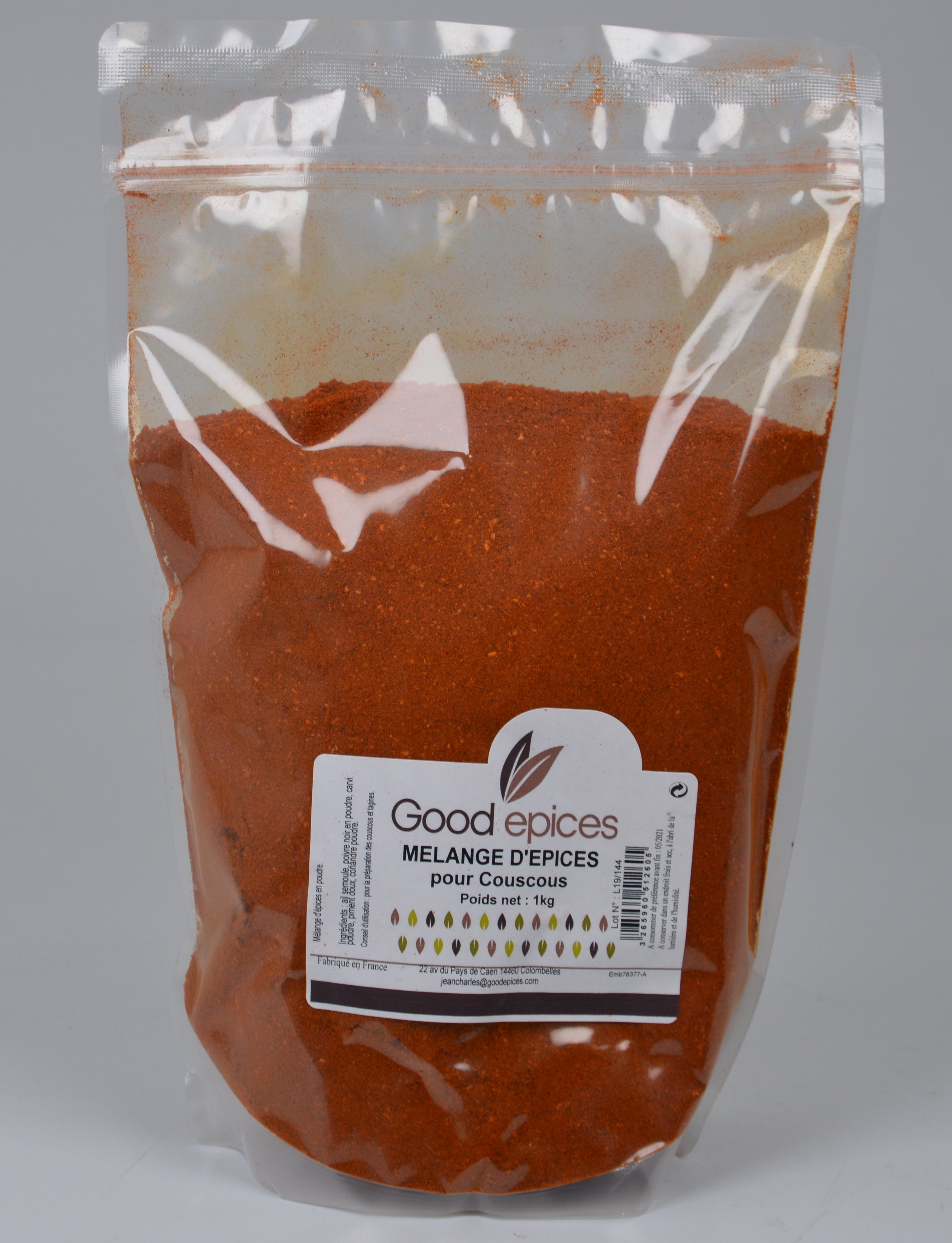 Good épices Epices à Couscous 1 kg Mélanges d'Epices Good épices